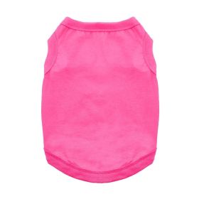 Cotton Dog Tank (Color: Raspberry Sorbet, size: X-LARGE)