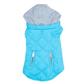 Weekender Dog Sweatshirt Hoodie (Color: Light Blue, size: X-LARGE)