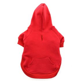 Flex-Fit Dog Hoodie (Color: Red, size: X-LARGE)