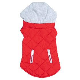 Weekender Dog Sweatshirt Hoodie (Color: Red, size: X-LARGE)